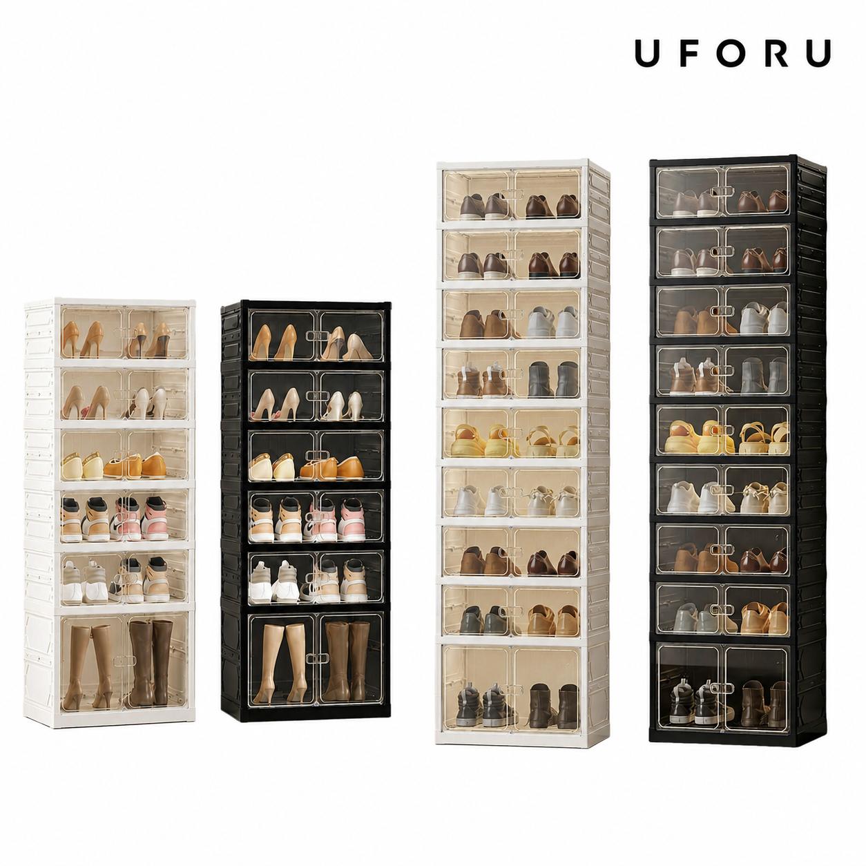 Shoe Box Display - Sapateira dobrável sem necessidade de instalação,