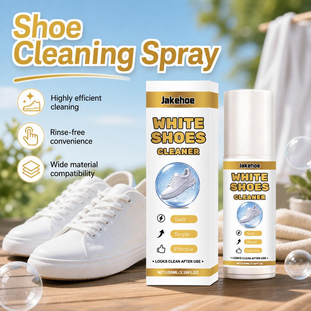Sneaker Care Whitener - Spray Limpador de Sapatos Brancos, Solução