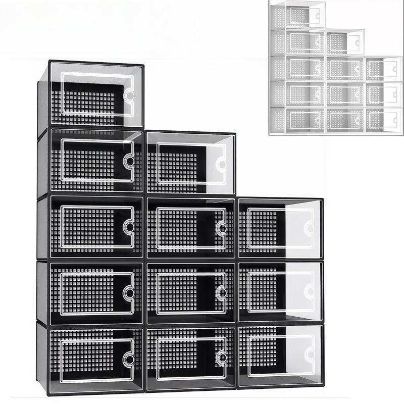 Pacote com 12 Caixas de Armaze - Shoe Box Display avaliação e preço