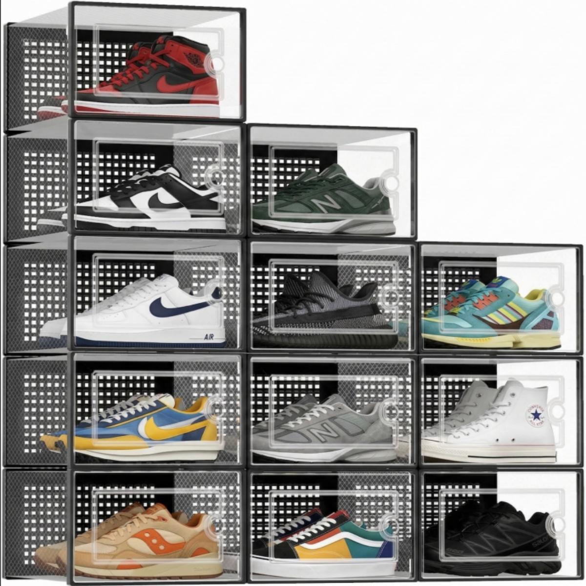 Pacote com 12 Caixas de Armaze - Shoe Box Display avaliação e preço