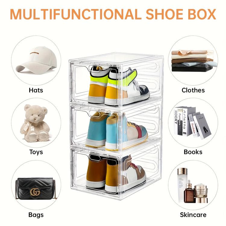 Caixas de Sapatos de Plástico  - Shoe Box Display avaliação e preço
