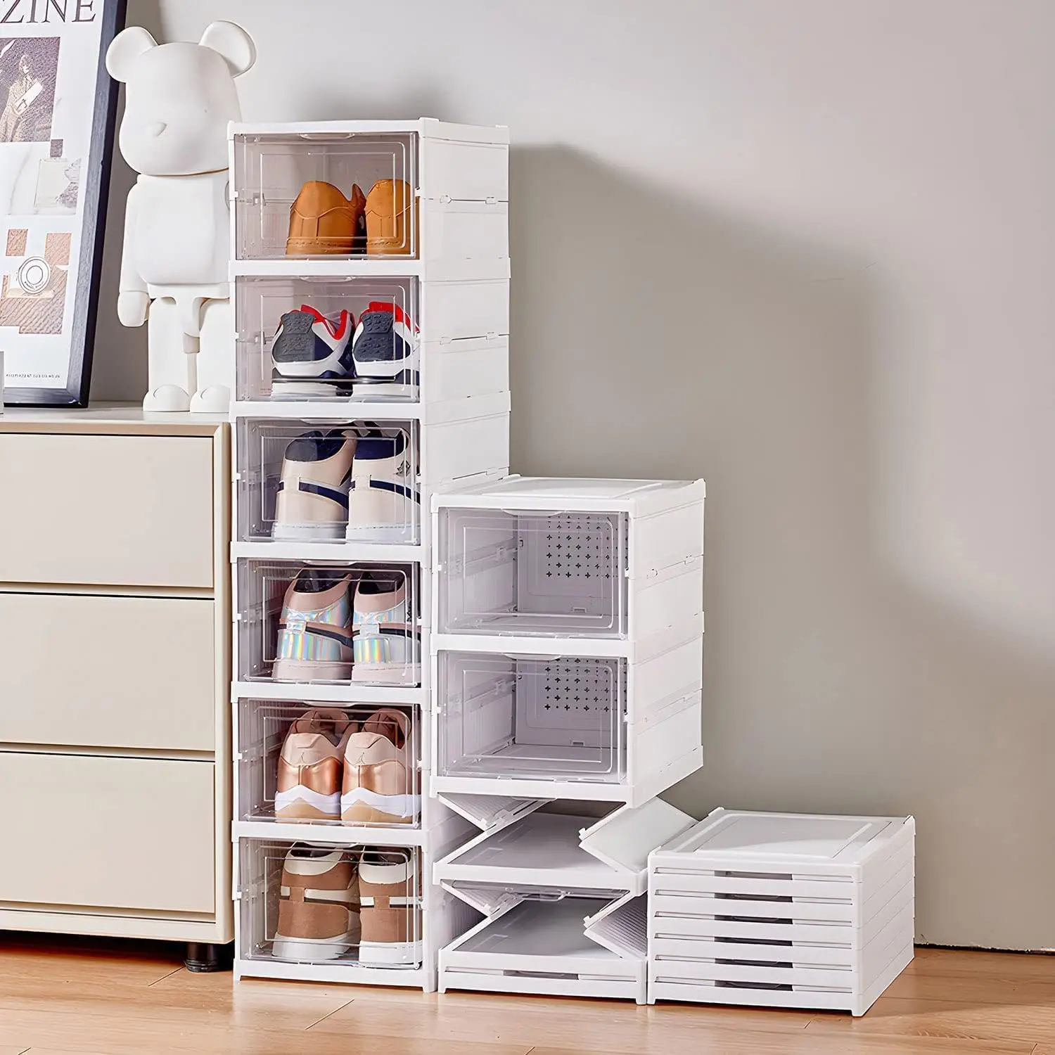 Caixa de armazenamento de sapa - Shoe Box Display avaliação e preço