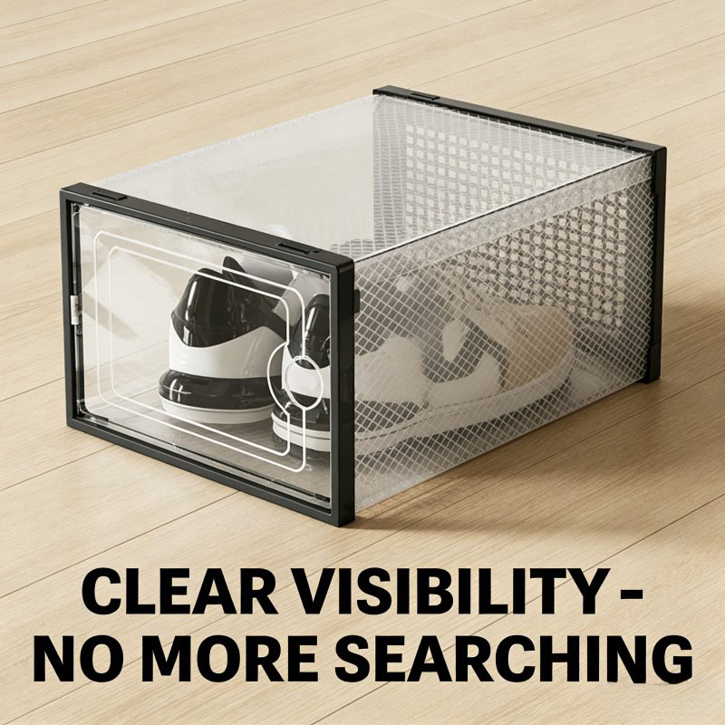 Caixa de armazenamento transpa - Shoe Box Display avaliação e preço